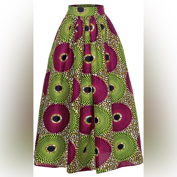 Beautiful traditional African skirt made of traditional African cloth. - Picture 3 of 3